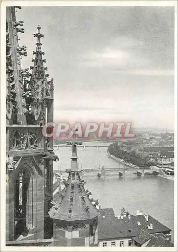 Cartes postales moderne Basel Blick vom Munster