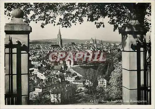 Moderne Karte Bern Ausblick vom Rosengarten