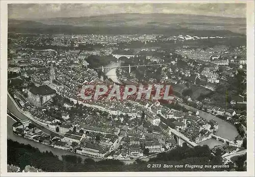 Cartes postales moderne Bern vom Flugzeug auss gesetien