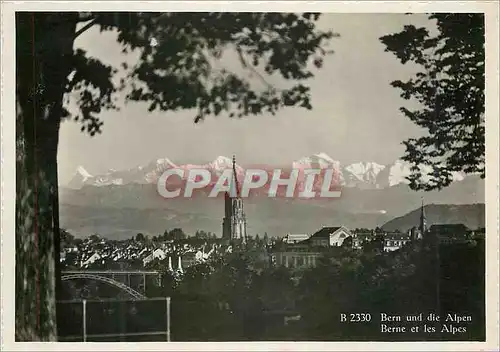 Cartes postales moderne Bern et les Alpes