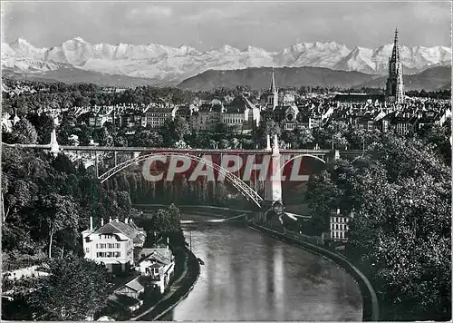 Cartes postales moderne Bern et les Alpes
