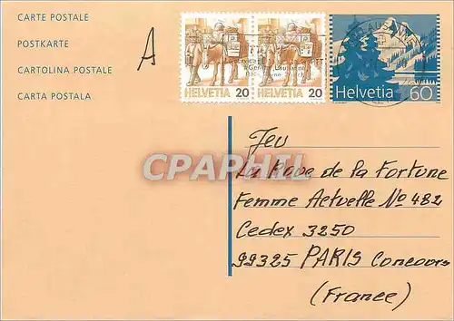 Entier Postal Suisse 1993 pour Paris