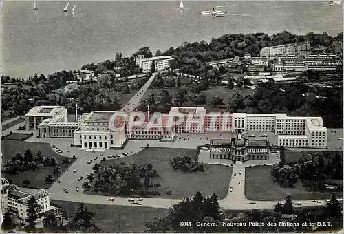 Cartes postales moderne Geneve Nouveau Palais des Nations et le BIT