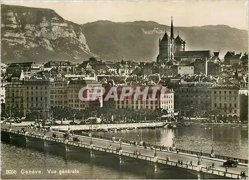 Moderne Karte Geneve Vue generale