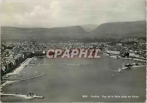 Cartes postales moderne Geneve Vue de la Rade prise en Avion