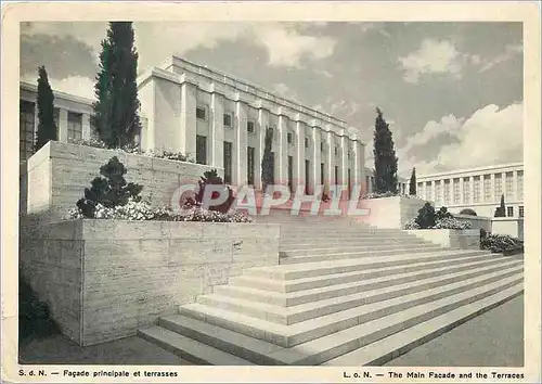 Moderne Karte Geneve S d N Facade principale et terrasse