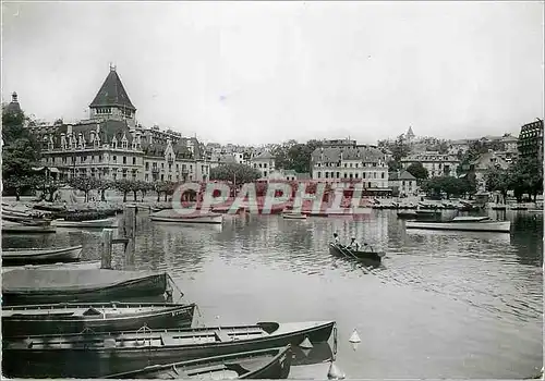 Cartes postales moderne Lausanne La Rade d'Ouchy