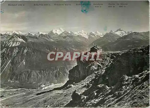 Cartes postales moderne Montana-Crans Panorama vu de la Cabane des Violettes