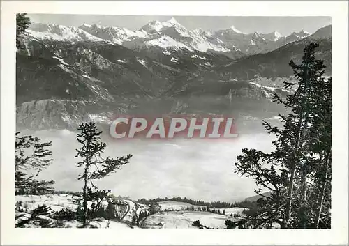Cartes postales moderne Montana-Vermala Mer de brouillard et Alpes Valaisannes