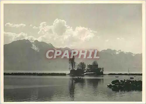 Moderne Karte Montreux au bord du Lac Leman