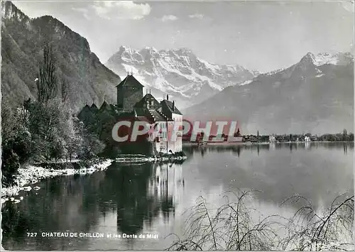 Cartes postales moderne Montreux Chateau de Chillon et les Dents du Midi