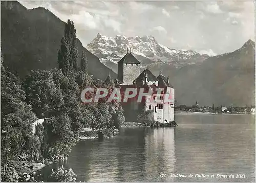 Cartes postales moderne Montreux Chateau de Chillon et Dents-du-Midi