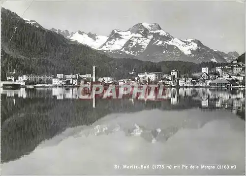 Cartes postales moderne St Moritz Bad (1776 m) mit Plz dalla Margna (3163 m)