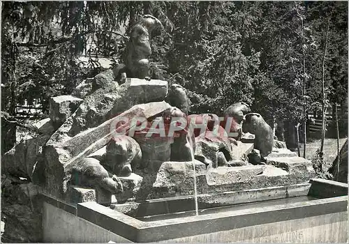 Cartes postales moderne Zermatt Murmeltierbrunnen