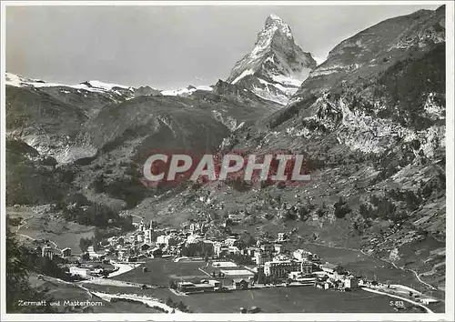 Cartes postales moderne Zermatt und Matterhorn
