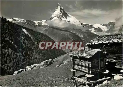 Cartes postales moderne Zermatt Furgghorn Matterhorn Col d'Herens