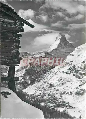 Cartes postales moderne Zermatt mit Matterhorn