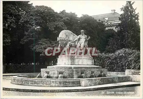 Cartes postales moderne Zurich Gelser Brumnen