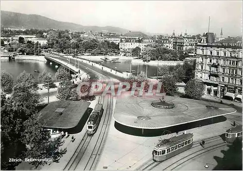 Moderne Karte Zurich Bellevueplatz