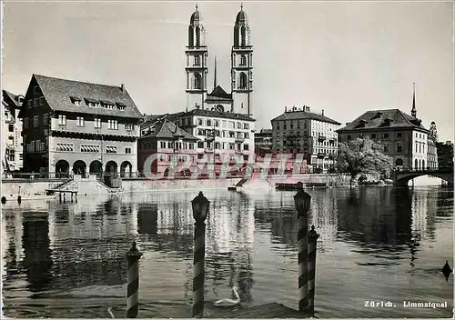 Cartes postales moderne Zurich Limmatqual