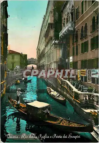 Cartes postales moderne Venezia Rio de la Plagia et Pont des Sospiri