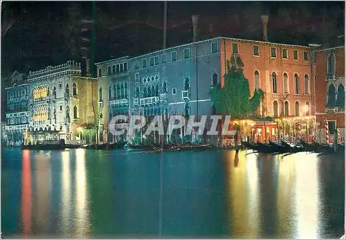 Moderne Karte Venezia la nuit Grand Canal et Ca d'Oro