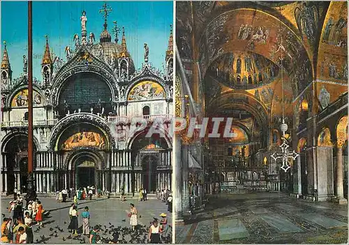 Moderne Karte Venezia Basilica di S Marco Particolare