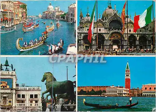 Cartes postales moderne Venezia Palais Ducal de nuit