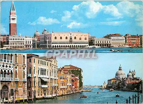 Cartes postales moderne Venezia Grand Canal et Eglise de St Maria delta Salute