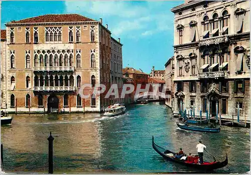 Moderne Karte Venezia Grand Canal Ca Fascari et le Nouveau Canal