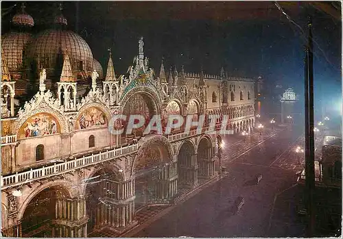 Cartes postales moderne Venezia Basilique de Saint-Marc (nocturne)