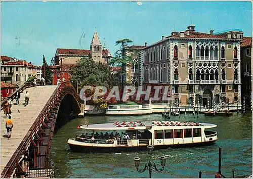 Moderne Karte Venezia Pont de l'Academie et Palais Franchetti