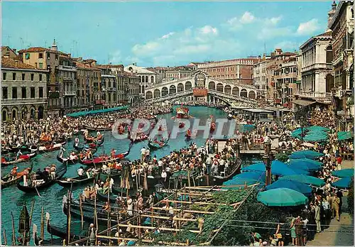 Moderne Karte Venezia Grand Canal Regate historique
