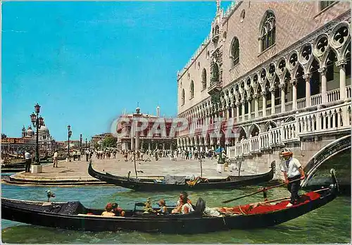Moderne Karte Venezia Palais des Doges et Rive des Schiavoni
