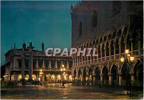Cartes postales moderne Venezia Petite Place S Marco la nuit