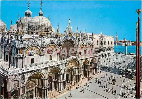 Cartes postales moderne Venezia Basilique et petite place Saint-Marc