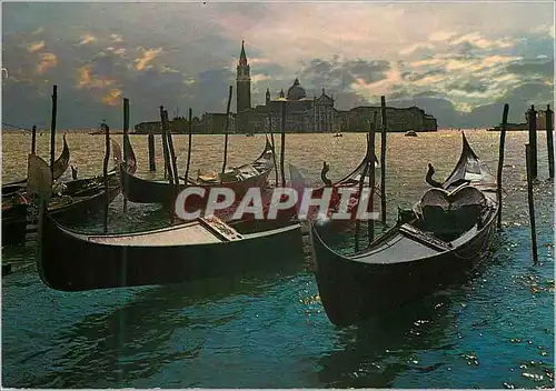 Cartes postales moderne Venezia Vue de l'ile de S Giorgio au coucher de soleil