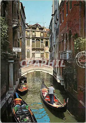 Cartes postales moderne Venezia Canal des Bareteri