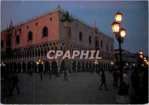 Cartes postales moderne Venezia Palais Ducal la nuit