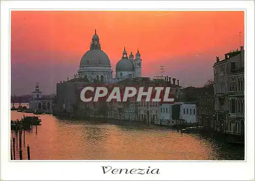 Cartes postales moderne Venezia Canal Grande e Chiesa