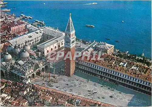 Moderne Karte Venezia Place St Marc Vue aerienne