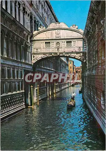 Moderne Karte Venezia Pont des Soupirs
