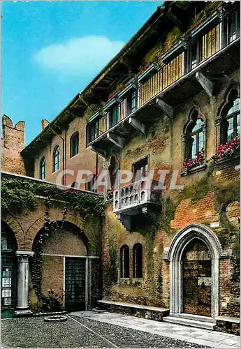 Moderne Karte Verona Balcon de Juliette