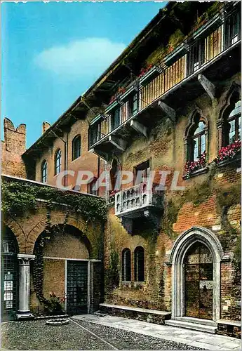Cartes postales moderne Verona Maison de Juliette Le balcon