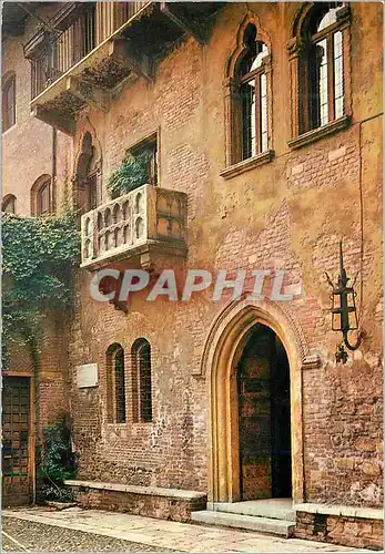 Cartes postales moderne Verona Maison de Giulietta Capuleti Le balcon historique