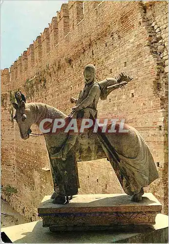Cartes postales moderne Verona Statue de Cangrande