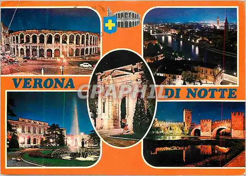 Moderne Karte Verona di Notte
