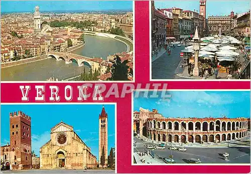 Cartes postales moderne Verona Un Bonjour de Verona