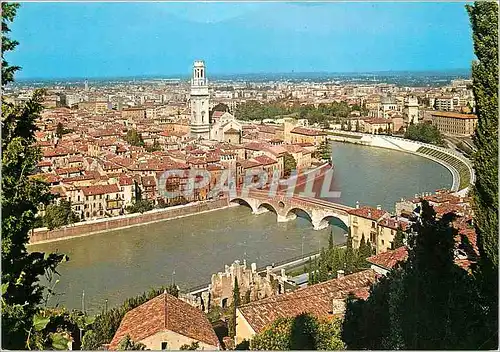 Moderne Karte Verona Vue generale