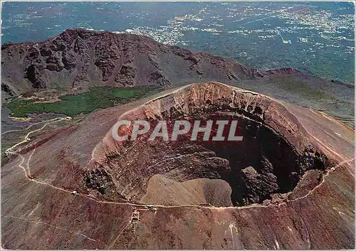 Moderne Karte Napoli Vesuvio Vue aerienne